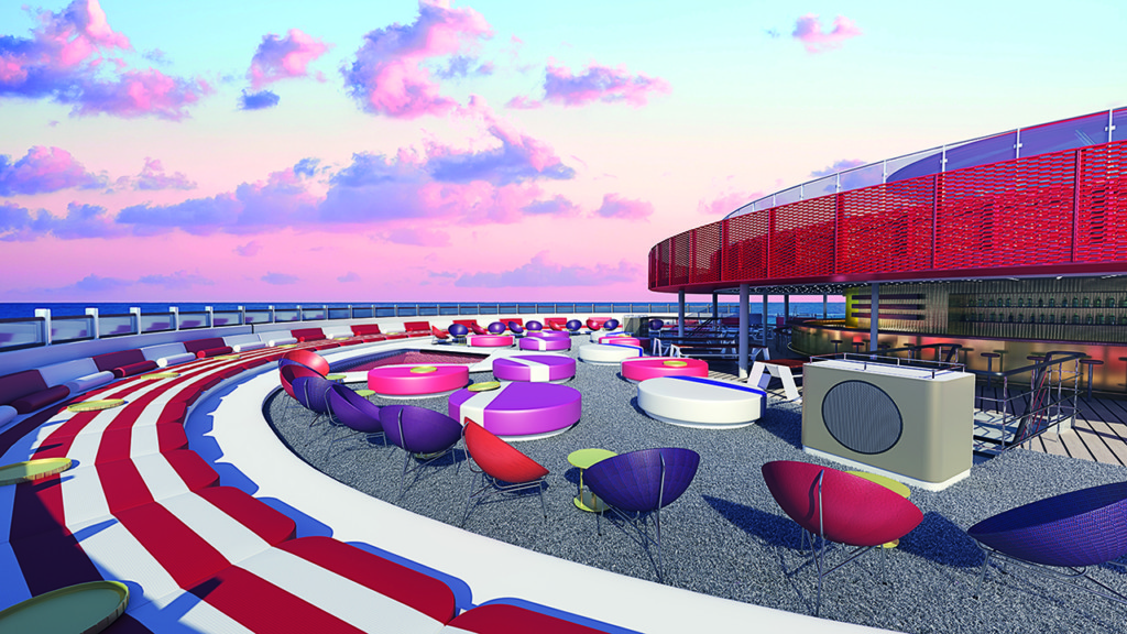 Artist rendering of The Athletic Club on Virgin Voyages Lady Ship. Photo credit: Virgin Voyages