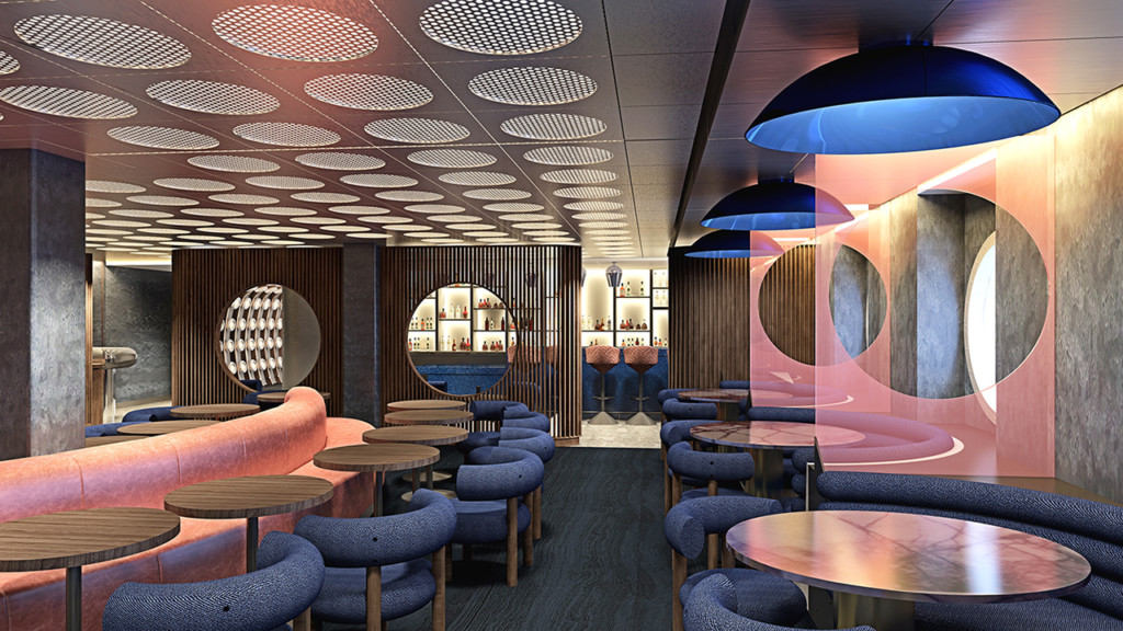 Artist rendering of the elevated Mexican restaurant designed by Tom Dickson for the first Virgin Voyages Lady Ship. Photo credit: Virgin Voyages