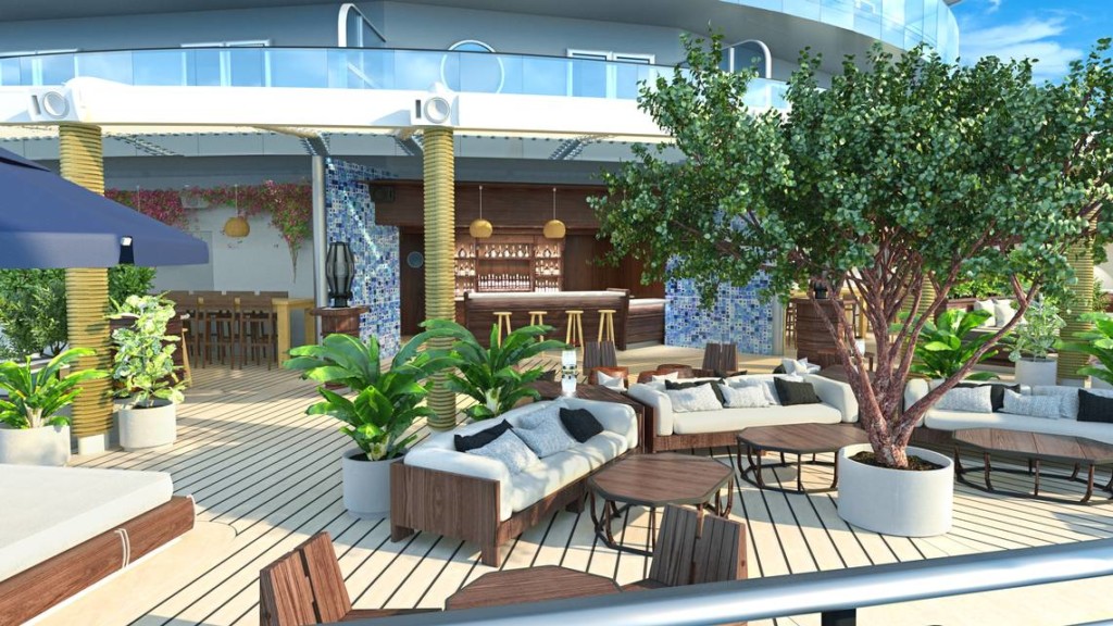 Artist rendering of The Dock on Virgin Voyages Lady Ship. Photo credit: Virgin Voyages