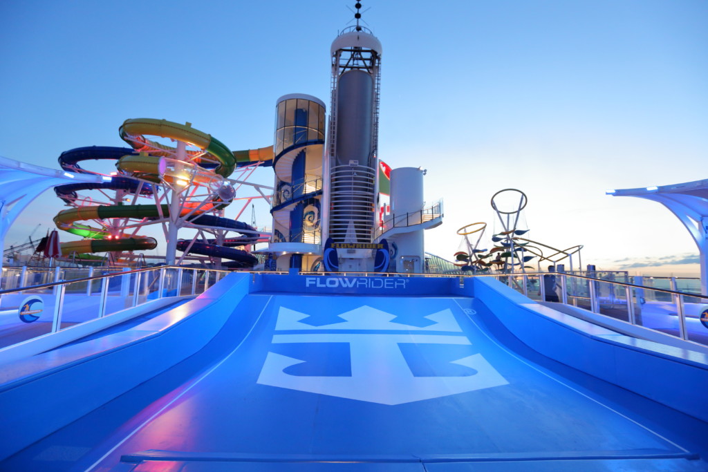 Perfect Storm, Sky Pad and Flowrider are among the new adventure thrills on the reimagined Mariner of the Seas. Photo credit: Royal Caribbean