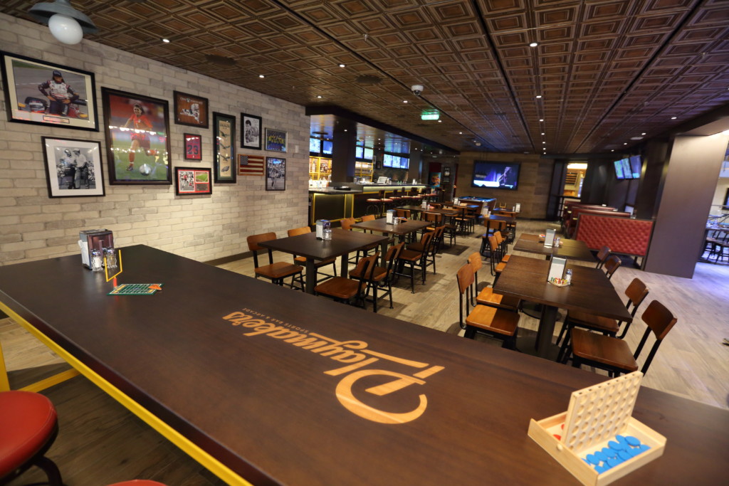 Playmakers Sports Bar & Arcade is the go-to spot for live sporting events on the new amped up Mariner of the Seas. Photo credit: Royal Caribbean