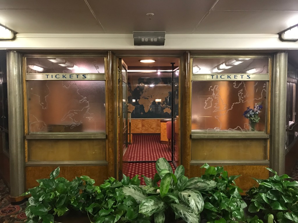 The first class Travel Bureau on the Queen Mary