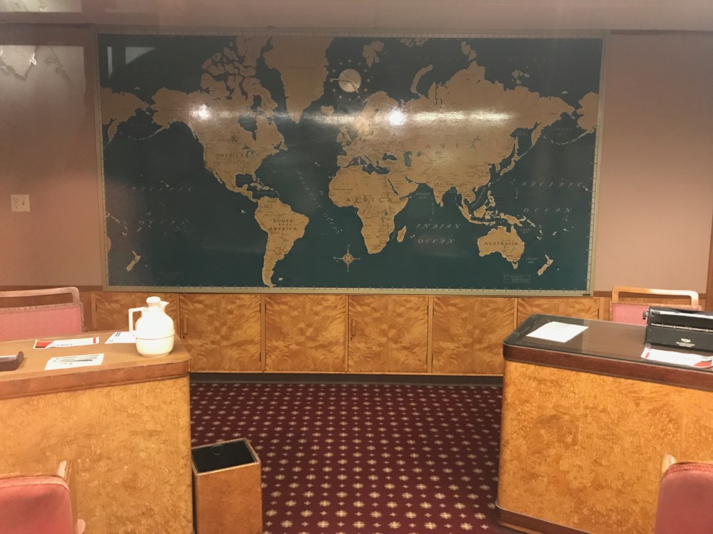 The first class Travel Bureau on the Queen Mary