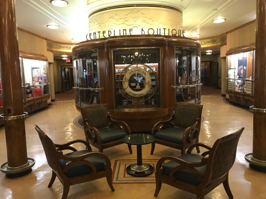 The Promenade Deck on the Queen Mary