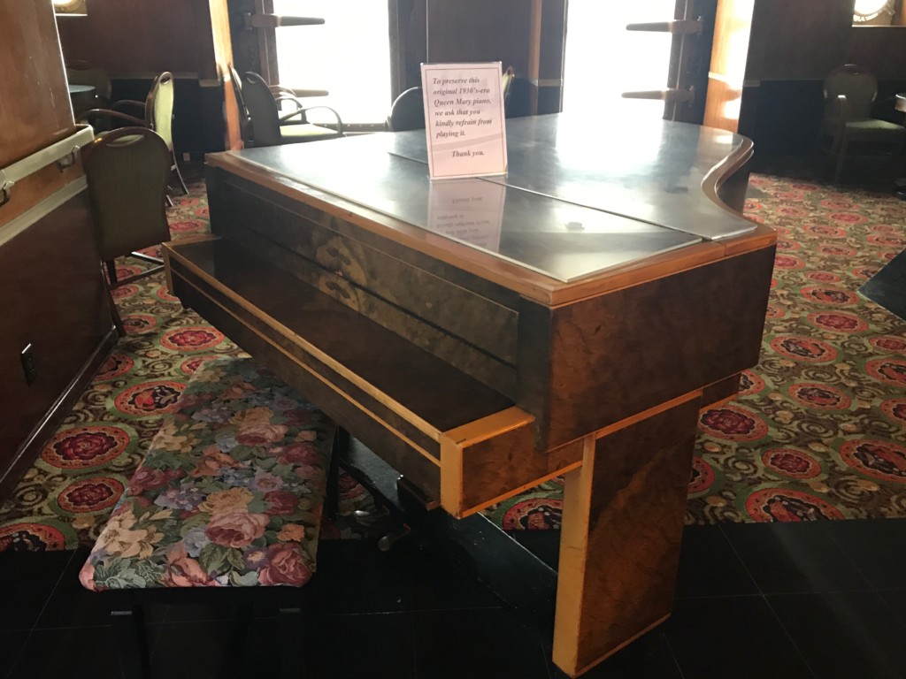 An original 1930's piano on the Queen Mary