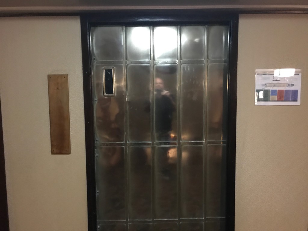 One of the Queen Mary's elevators that is no longer an elevator