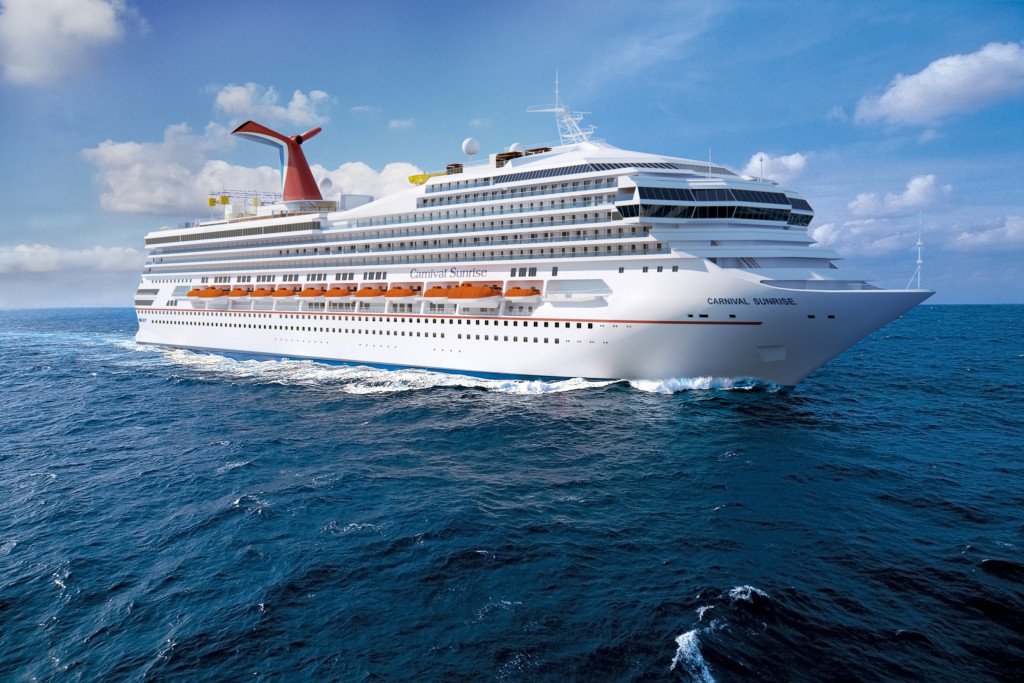 Artist rendering of the Carnival Sunrise, formerly known as Carnival Triumph, arriving March 2019.  Photo credit: Carnival Cruise Line