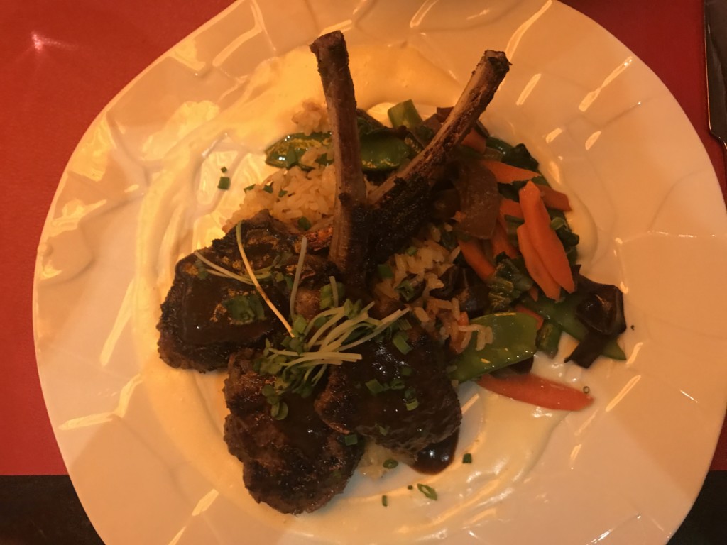 Lamb Chops from the Asian Kitchen on MSC Seaside