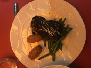 Filet Mignon from the Asian Kitchen on MSC Seaside