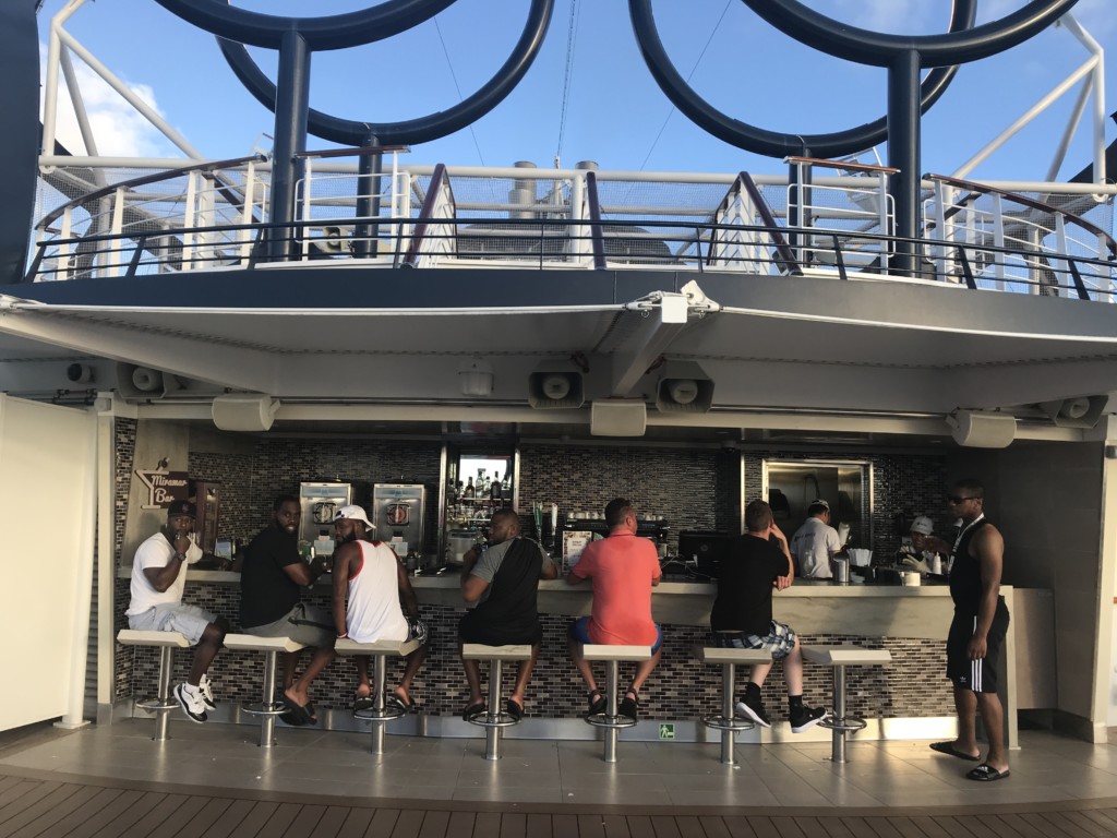 One of the bars on MSC Seaside