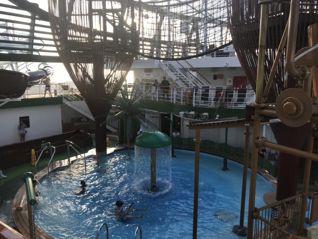 The Aquaventure Park on MSC Seaside