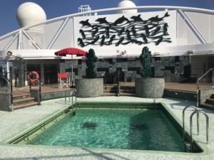 The Yacht Club pool on MSC Seaside