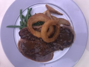 New York Strip from the Yacht Club Restaurant on MSC Seaside