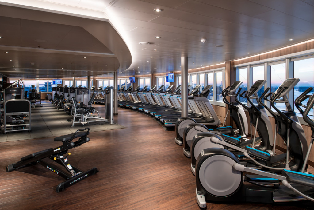 The Fitness Center on ms Nieuw Statendam. Photo credit: Holland America Line