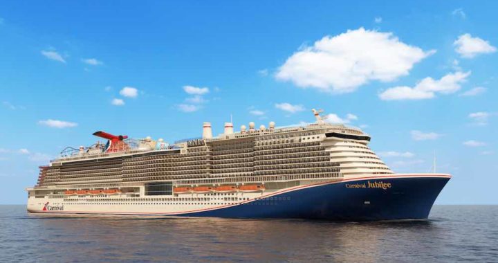 Carnival Jubilee will sail from Galveston, Texas on Dec. 23, 2023.