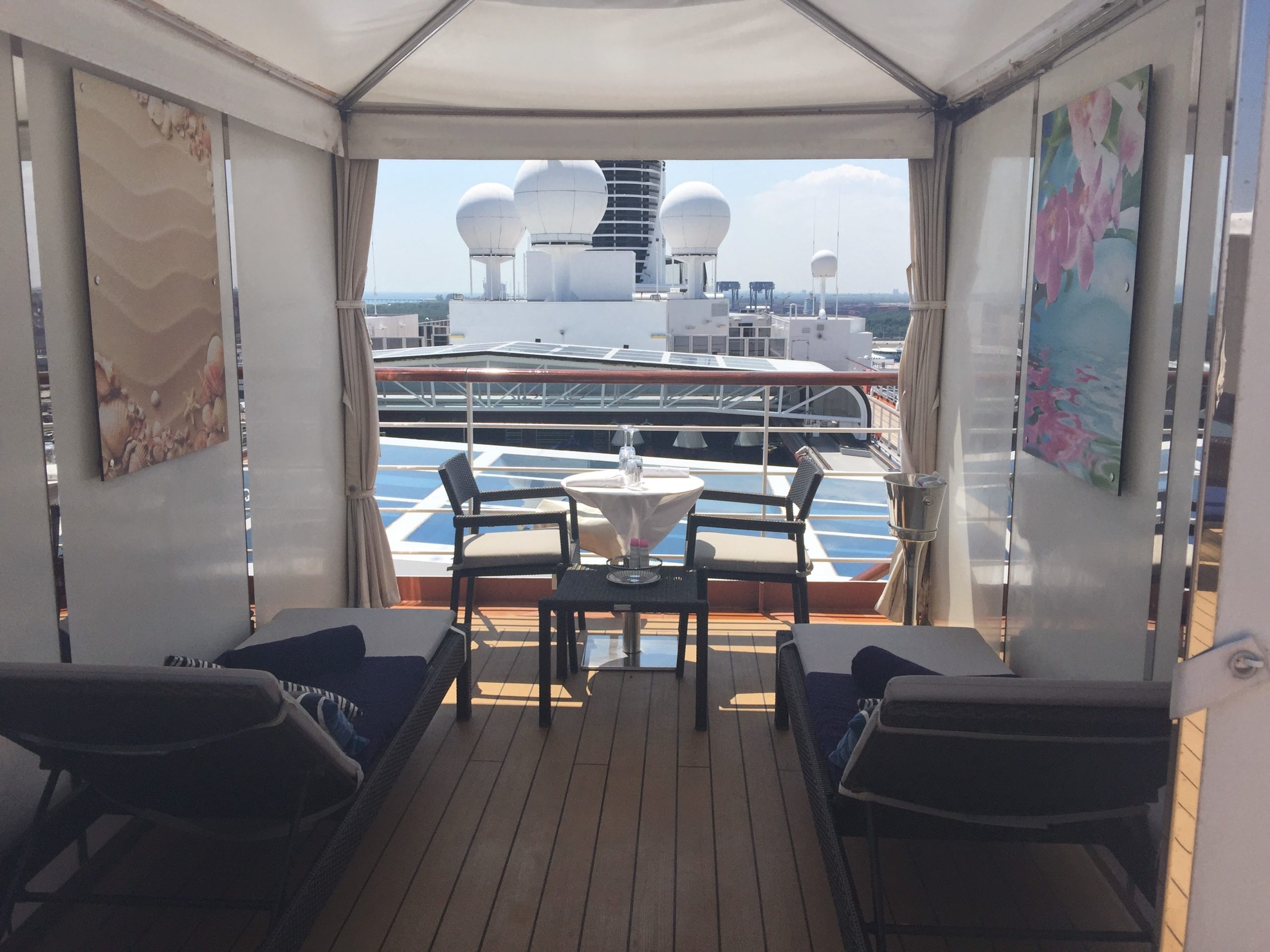 Retreat Cabanas on Holland America Noordam