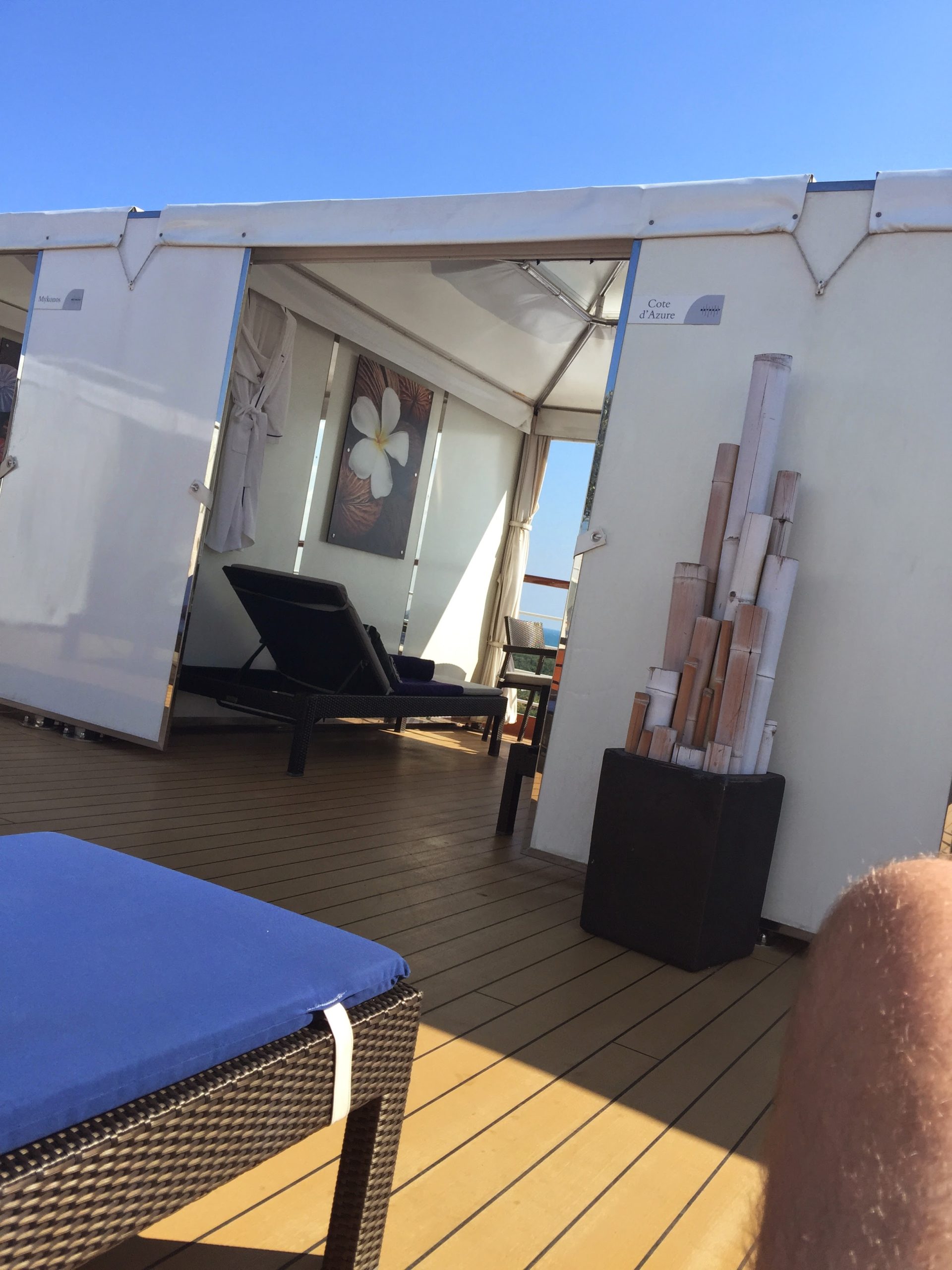 Retreat Cabanas on Holland America Noordam