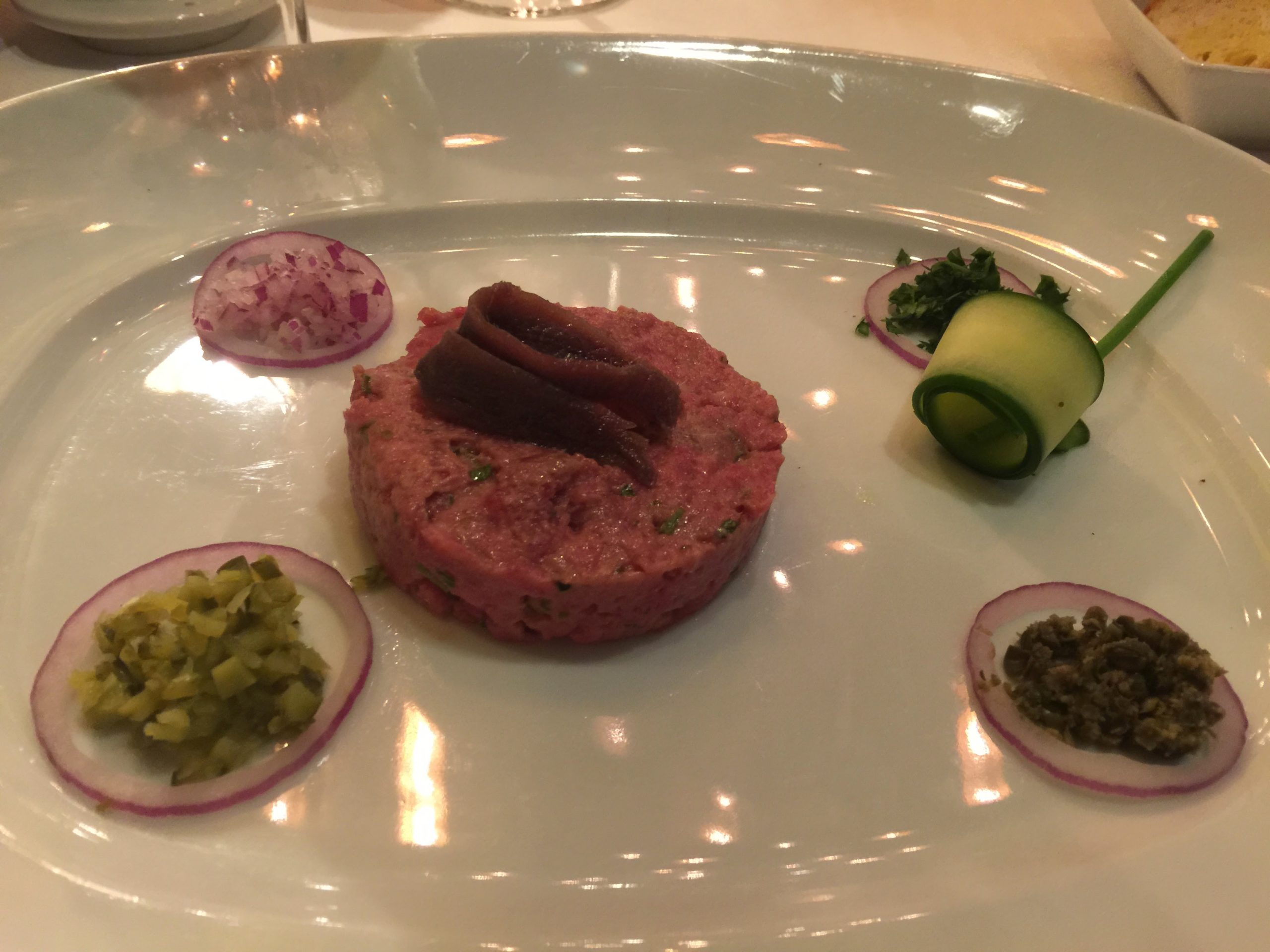 Steak tartare from Pinnacle Grill on Noordam