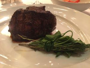 10oz filet from Pinnacle Grill on Noordam