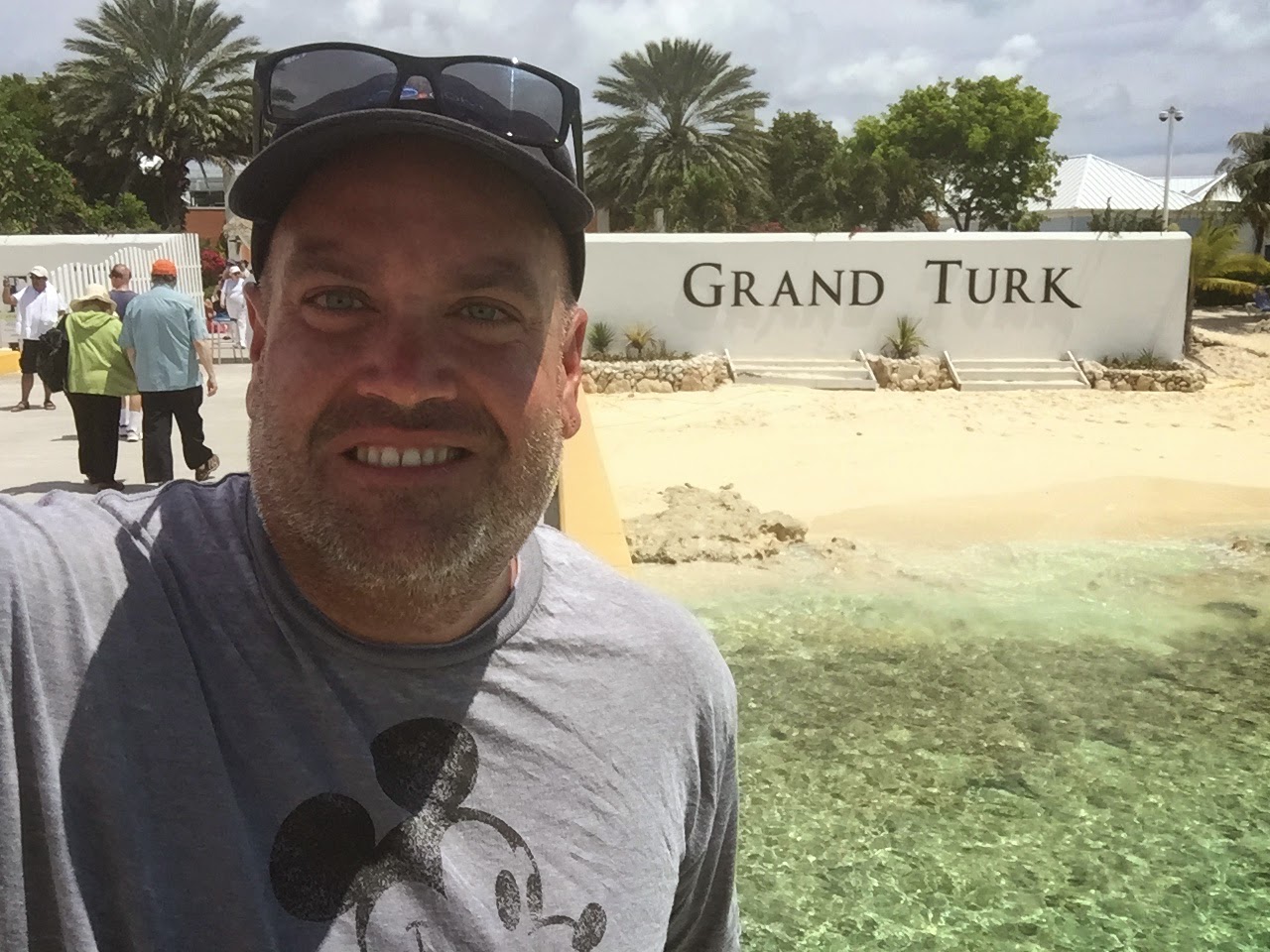 The public beach at the cruise terminal in Grand Turk