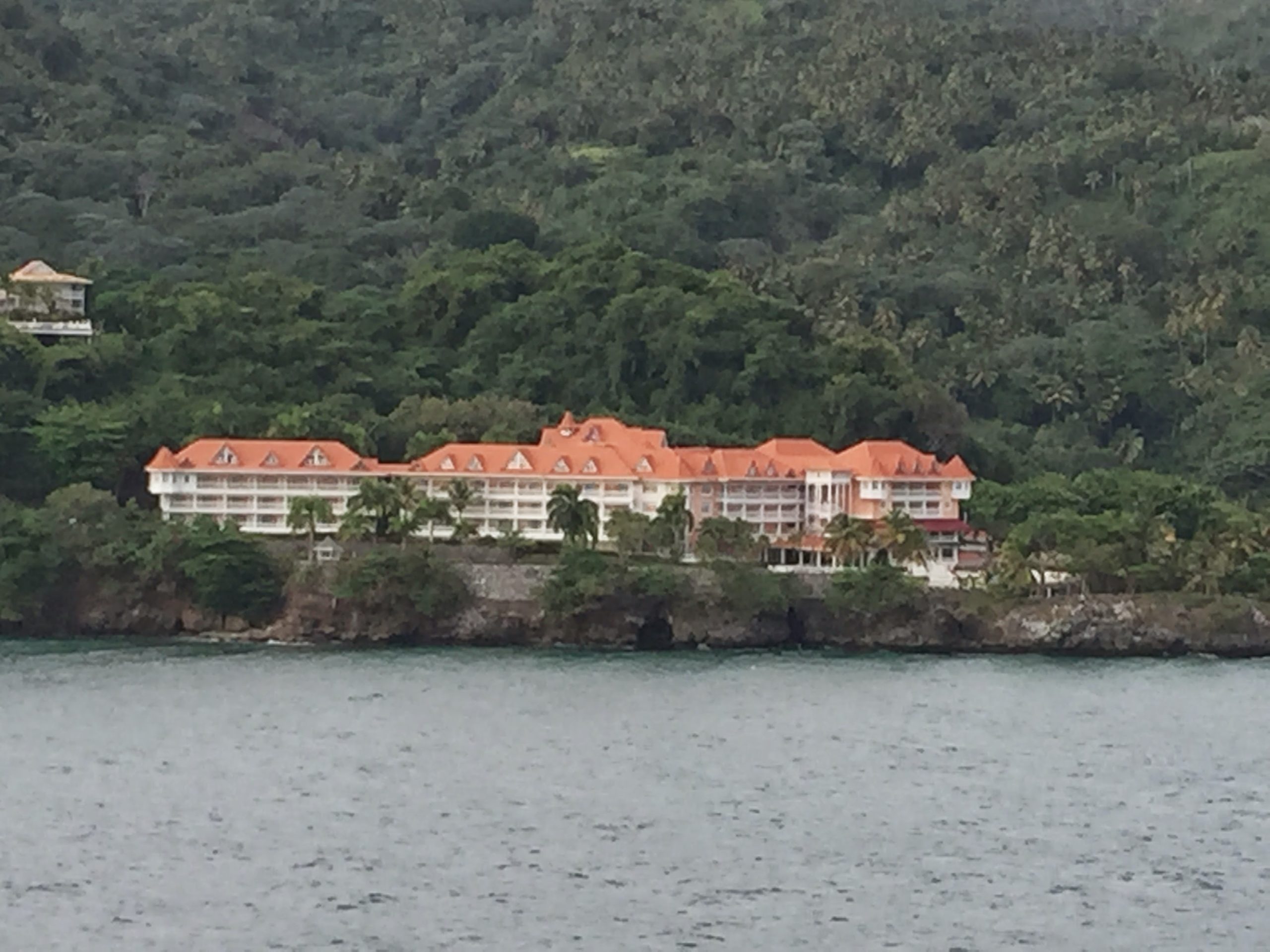 Scenic cruising through the Bay of Samana in the Dominican Republic