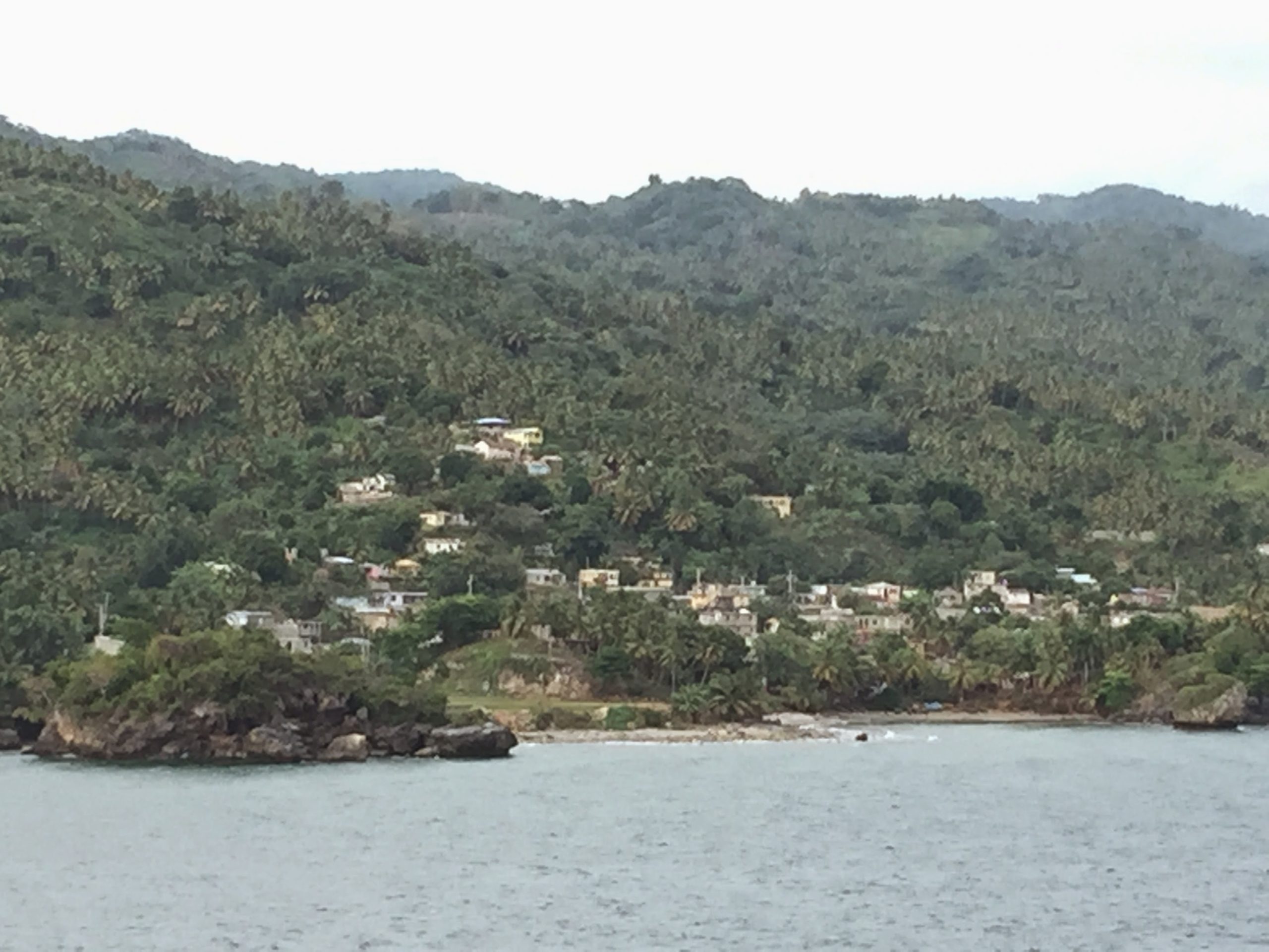 Scenic cruising through the Bay of Samana in the Dominican Republic