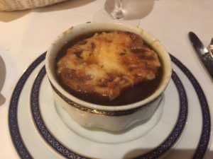 French Onion Soup from the main dining room on Noordam