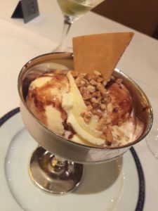 Hot Fudge Sundae from the main dining room on Noordam