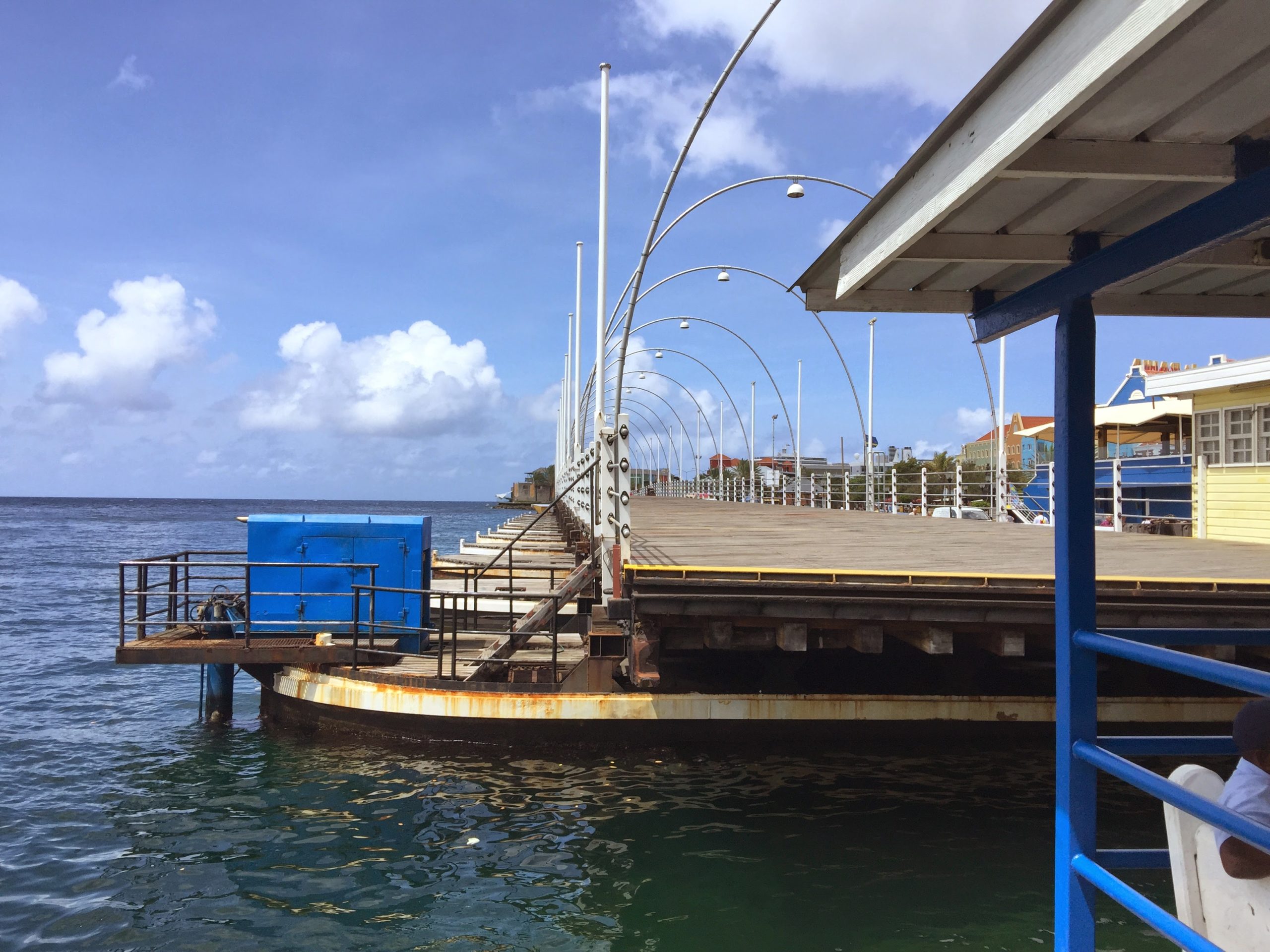 The Queen Emma Bridge in Curacao was under repair last time I was there.