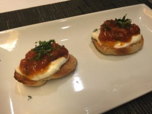 Bruschetta from Canaletto on Noordam