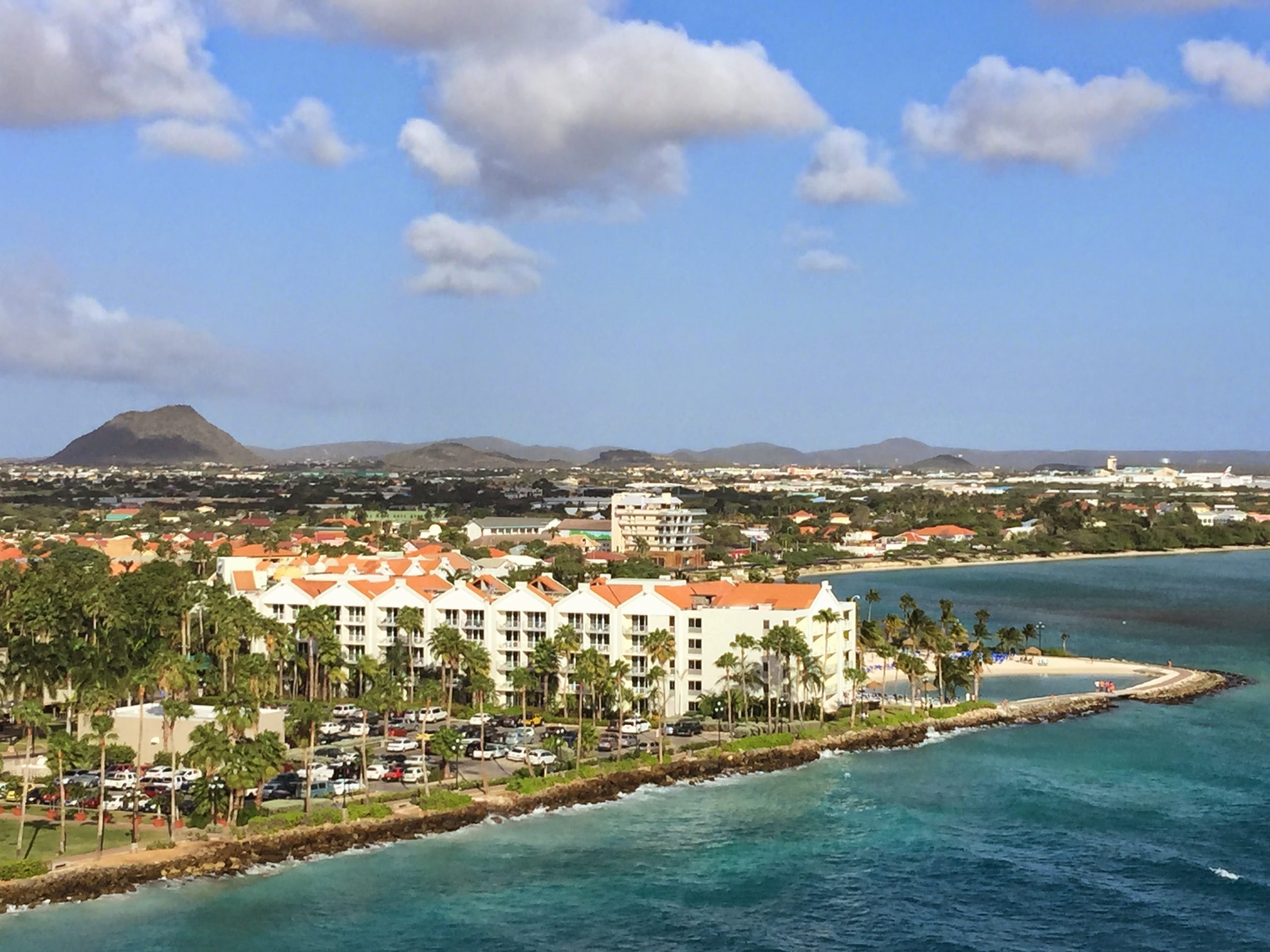 Aruba as seen from the Noordam