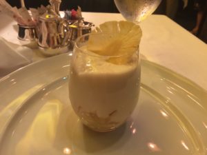 Pineapple dessert from An Evening at Le Cirque on Noordam