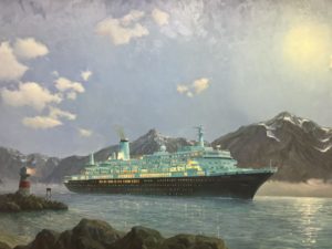 Artwork on Holland America Noordam