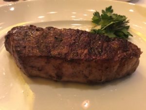 New York Strip from Pinnacle Grill on Noordam