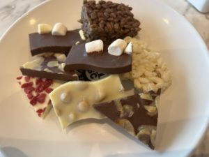 Chocolate items from the Chocolate Buffet on MSC Meraviglia