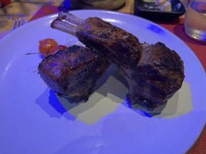 Lamb Chops from Butcher's Cut on MSC Meraviglia