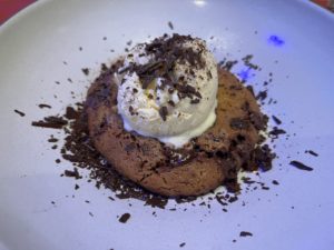 Chocolate chip cookie and ice cream from Butcher's Cut on MSC Meraviglia