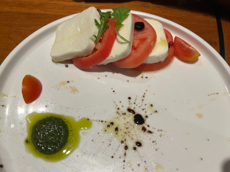 Caprese from Cucina del Capitano on Carnival Celebration