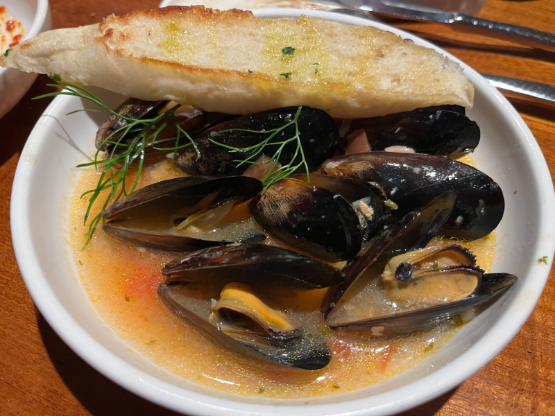 Mussels (sans clams) from Cucina del Capitano on Carnival Celebration