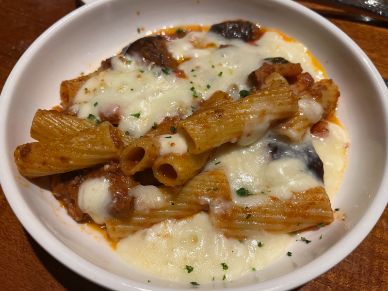 Rigatoni from Cucina del Capitano on Carnival Celebration