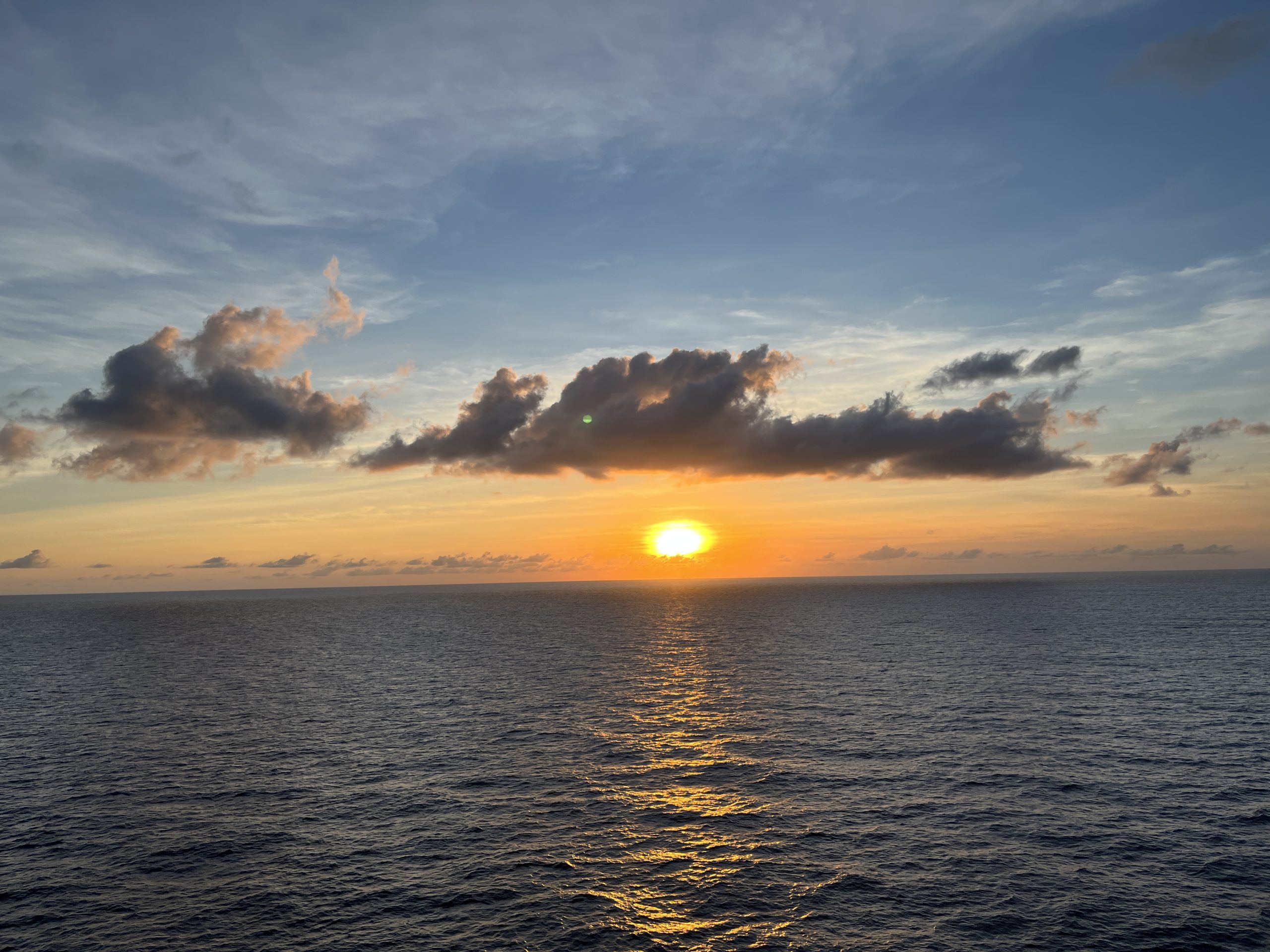 Sunset at sea