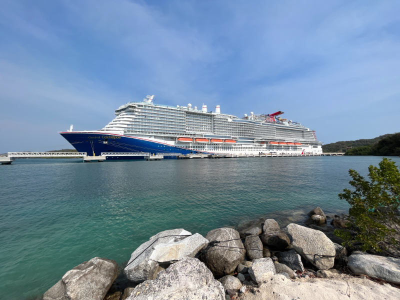 Carnival Celebration docked in Mahogany Bay