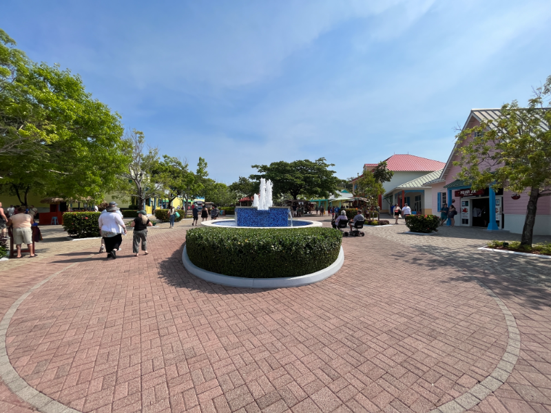 The Welcome Center area of Mahogany Bay