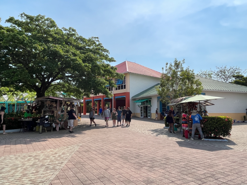 The Welcome Center area of Mahogany Bay