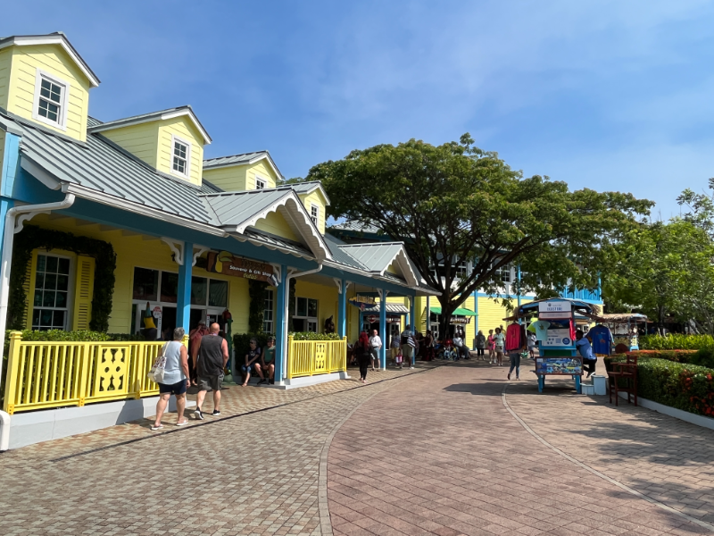 The Welcome Center area of Mahogany Bay