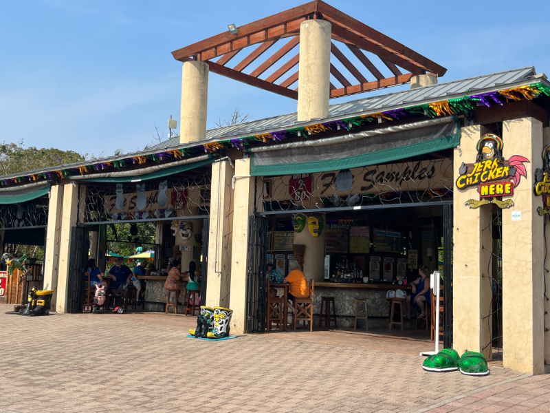 The Welcome Center area of Mahogany Bay