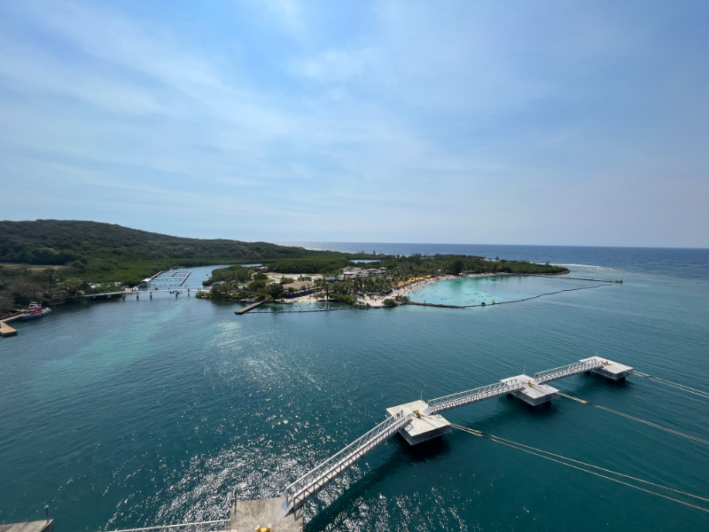 A view of Mahogany Bay from the Carnival Celebration