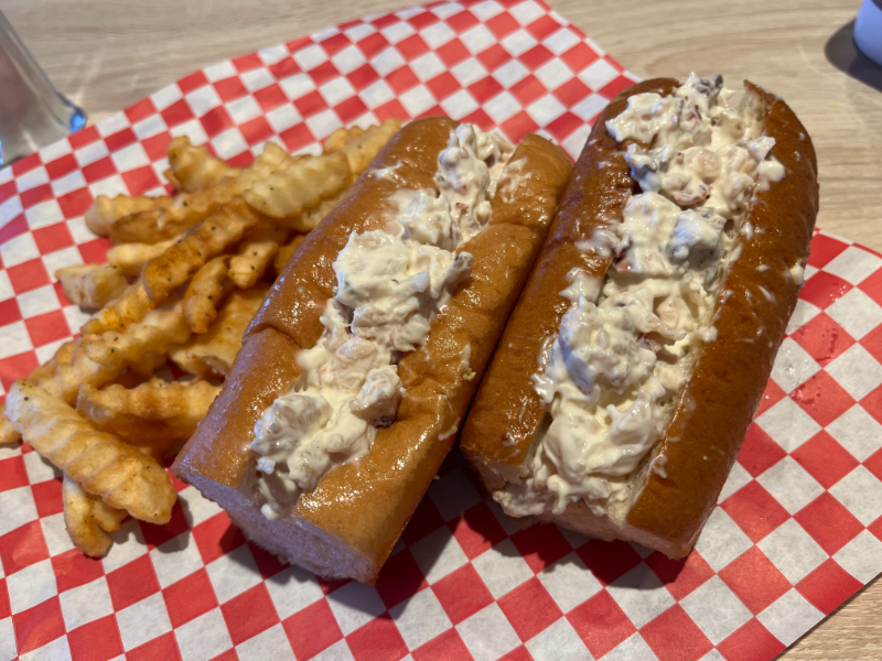 Lobster roll from Seafood Shack on Carnival Celebration