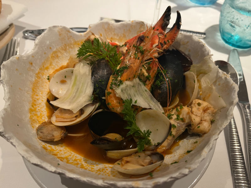 Cioppino from Rudi's Seagrill on Carnival Celebration