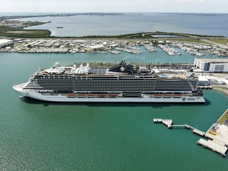 MSC Seaside arrives at Port Canaveral